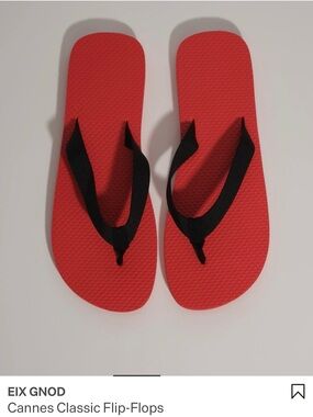 Atorie Black and Red Thong Sandals Size EU40